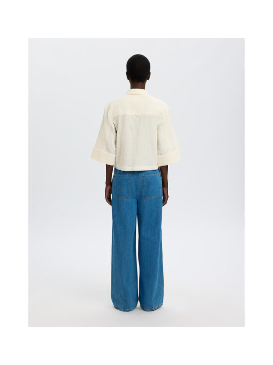 Selected - SlfFinnie Relaxed 3/4 Sun -paitapusero - EGRET | Stockmann - photo 3