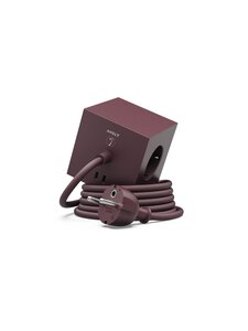 Avolt - Square 1 USB-C -jatkopistorasia 1,8 m - MULBERRY RED | Stockmann