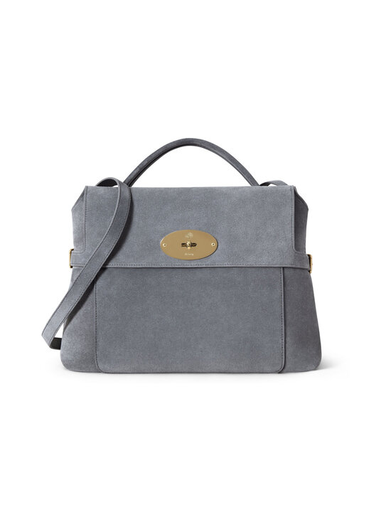 Mulberry - Kott Stevie Top Handle Suede - D117 FOGGY GREY | Stockmann - photo 1