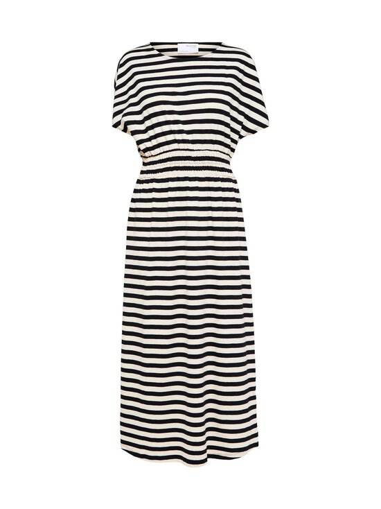 Selected - SlfAmelie-raidallinen midimekko - BLACK STRIPES:SANDSHELL STRIPES | Stockmann - photo 1