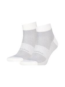 Calvin Klein - Quarter-sukat 2-pack - 001 WHITE | Stockmann