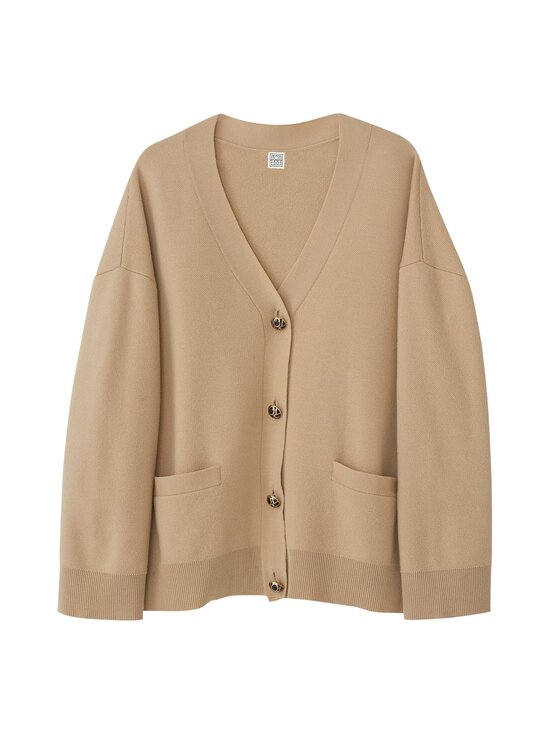 Monogram Button Cardigan -merinovillaneuletakki