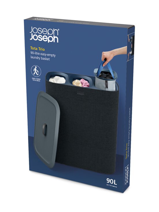 Joseph Joseph - Tota Trio Easy-empty -pyykinlajittelukori 90 l - BLACK - photo 2 Joseph Joseph - Tota Trio Easy-empty -pyykinlajittelukori 90 l - BLACK | Stockmann - photo 2