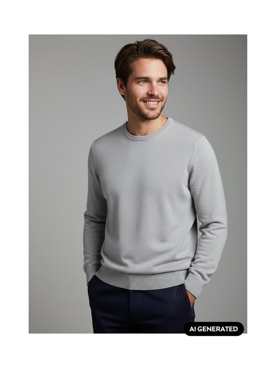 J.Lindeberg - Meriinovillast kampsun - U218 MID GREY MELANGE | Stockmann - photo 3