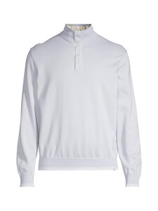 Paul & Shark - Kudum Cotton Sweater With Buttons - LIGHT LIGHT-BLUE | Stockmann