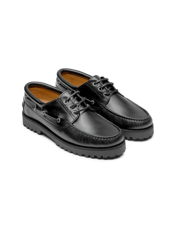 The Original 1936 Copenhagen - The Claude Boat Shoe -nahkakengät - BLACK LEATHER/BLACK | Stockmann - photo 2