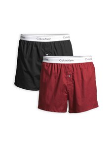 Calvin Klein Underwear - Bokserid Slim, 2-paari - TN7 BLK, DIAMOND LOGO_SYRAH/ TRFFLE BRN | Stockmann