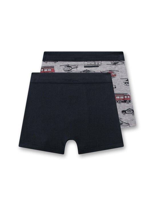 Sanetta - Boxer Shorts Emergency Vehicle -alushousut, 2-pack - 1646 HELLGRAU MELANGE | Stockmann - photo 2