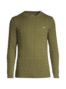 GANT - Palmikkoneulepaita - 303 MOSS GREEN GANT - Palmikkoneulepaita - 303 MOSS GREEN | Stockmann