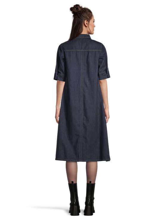 MY ESSENTIAL WARDROBE - MaloMW-pitkä mekko - 120 DARK BLUE UN-WASH | Stockmann - photo 3