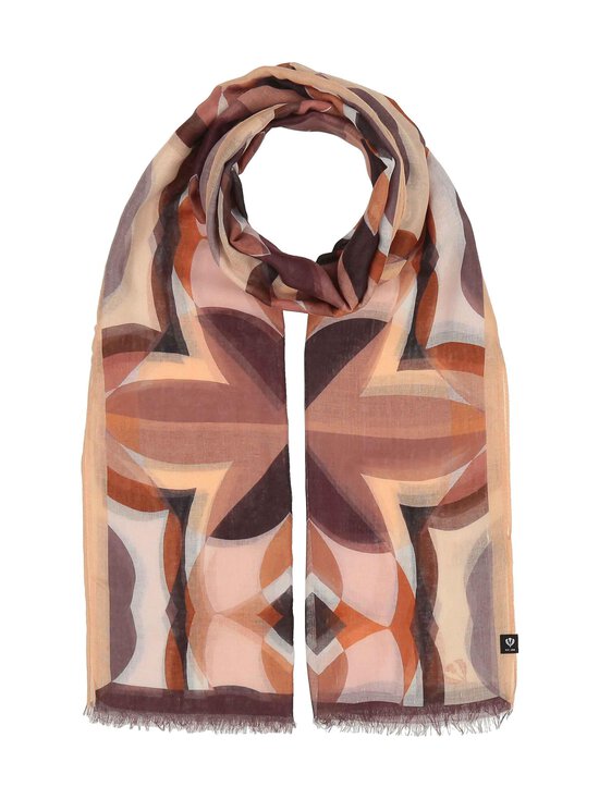 Fraas - Geometrical-huivi 70 x 180 cm - 896 BROWN | Stockmann - photo 1