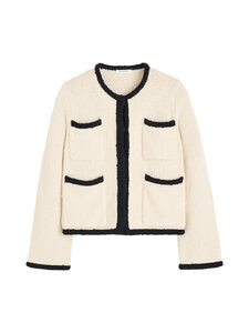 By Malene Birger - Rikko adīta jaka - Q60 BLACK WHITE COL | Stockmann