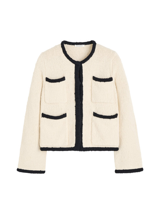 By Malene Birger - Rikko adīta jaka - Q60 BLACK WHITE COL | Stockmann - photo 1