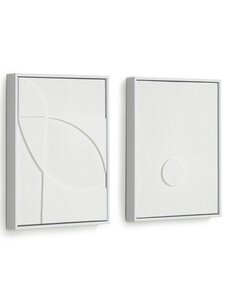 Kave Home - Brunella-taulusetti - VALKOINEN Kave Home - Brunella-taulusetti - VALKOINEN | Stockmann