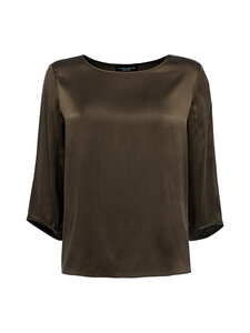 SAND Copenhagen - Siidisegune pluus Nova - 290 DARK BROWN | Stockmann