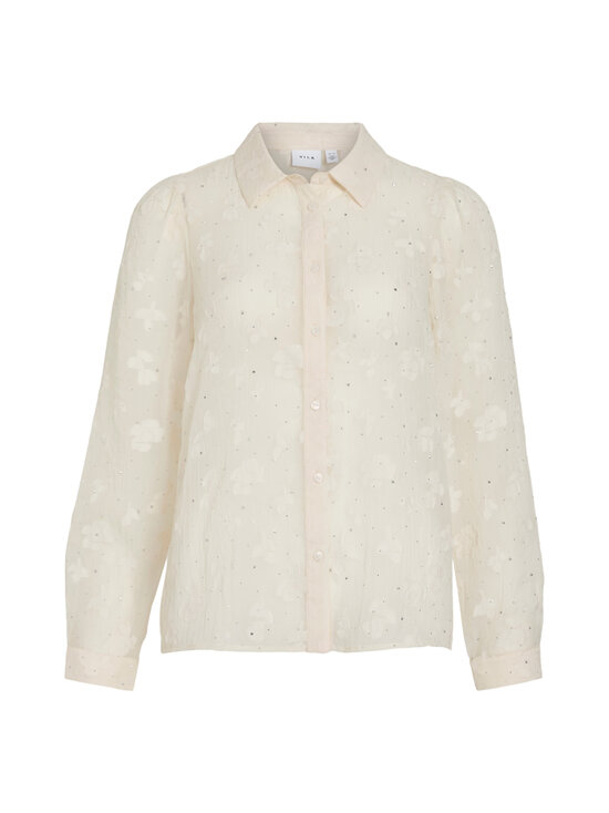 Vila - ViGitta Rhinestone -paitapusero - BIRCH DETAIL:JACQUARD + RHINESTONES | Stockmann - photo 1