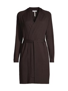 ESSENTIALS by Stockmann - Aira- pitkä merinoneuletakki - DK.BROWN 241944 | Stockmann