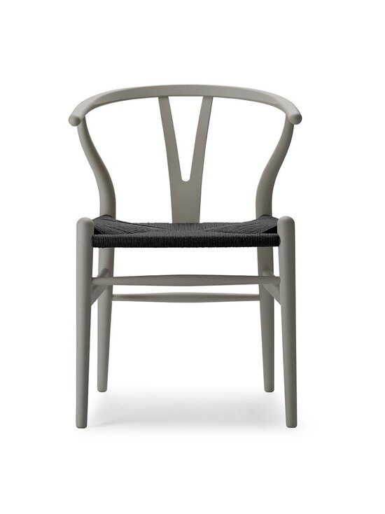 Carl Hansen & Søn - CH24 Wishbone -tuoli musta istuin soft Clay - GREY | Stockmann - photo 1