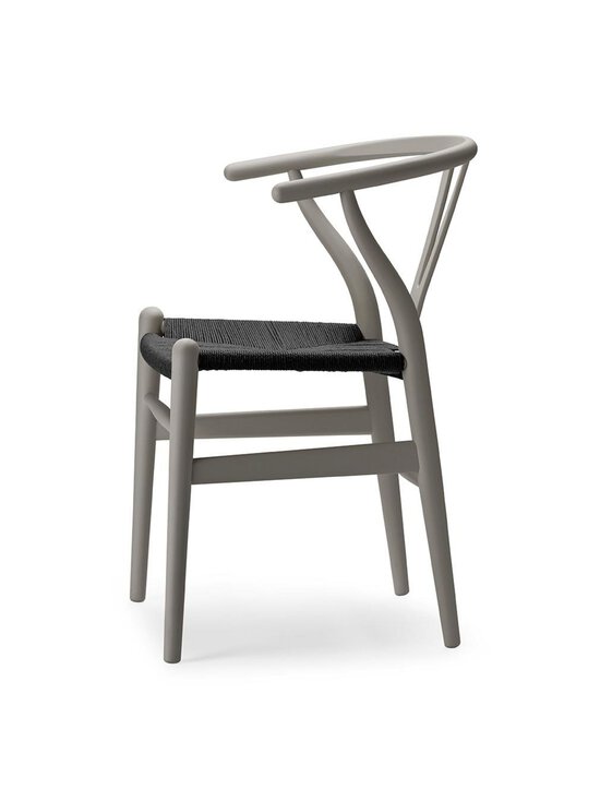 Carl Hansen & Søn - CH24 Wishbone -tuoli musta istuin soft Clay - GREY | Stockmann - photo 2