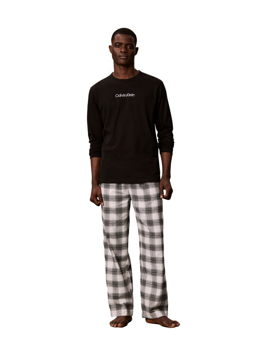 Calvin Klein Underwear - Pyjama - JJX BLACK TOP W DOMINO PLAID IVORY BTM | Stockmann - photo 1