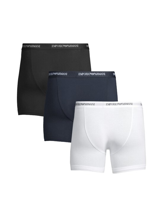 Emporio Armani - Bokserid Core Logo Band, 3 paari - M0042 M0042 WHITE/AR BLUE/BLACK | Stockmann - photo 2