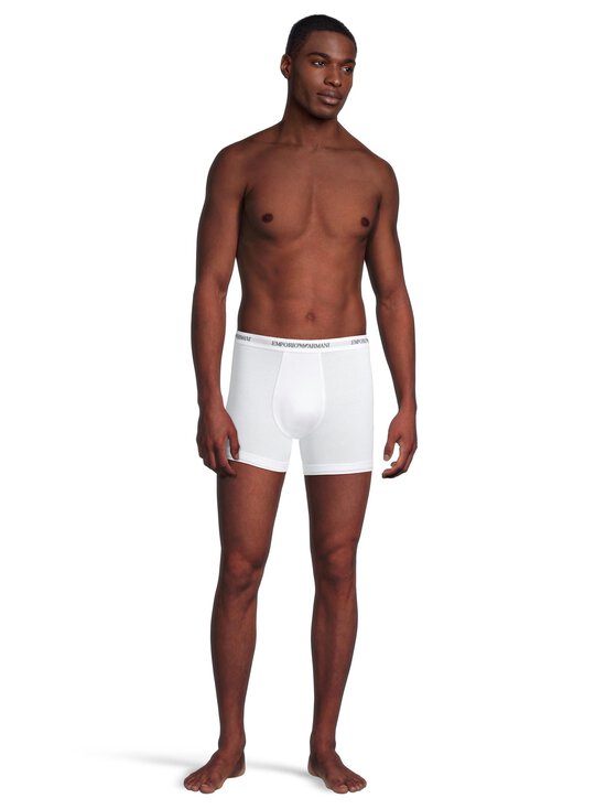 Emporio Armani - Bokserid Core Logo Band, 3 paari - M0042 M0042 WHITE/AR BLUE/BLACK | Stockmann - photo 3
