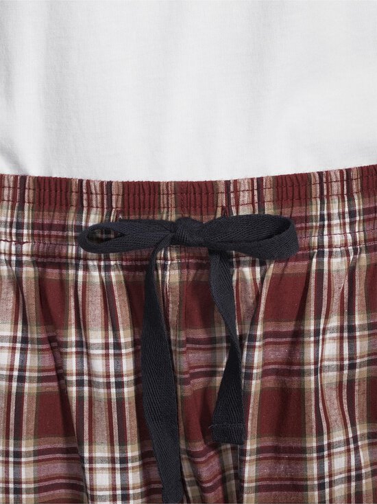 Cap Horn loungewear - Sebastian-shortsipyjama - WINE RED CHECK/WHITE TOP - photo 5 Cap Horn loungewear - Sebastian-shortsipyjama - WINE RED CHECK/WHITE TOP | Stockmann - photo 5
