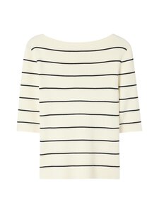 Filippa K - Boat neck -ribbipaita - 0343 CALICO WHITE | Stockmann
