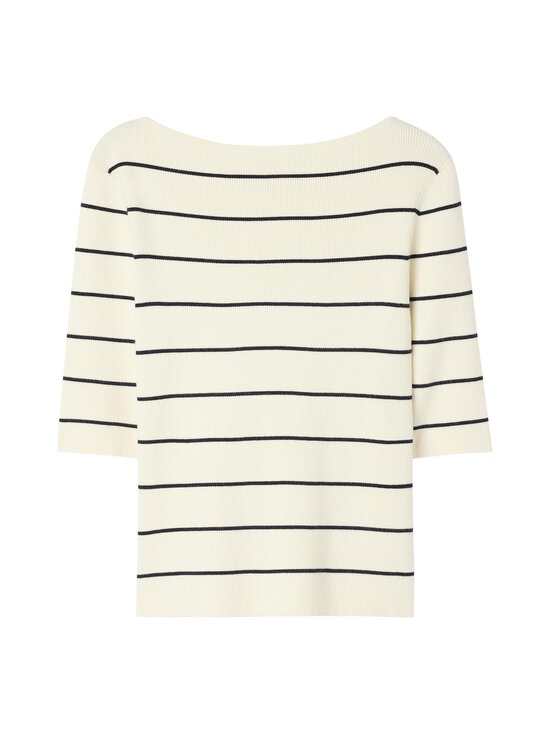Filippa K - Boat neck -ribbipaita - 0343 CALICO WHITE | Stockmann - photo 1