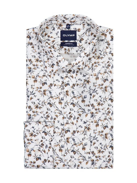 Olymp - Modern Fit Dobby Print -kauluspaita, erikoispitkät hihat - 00 WEISS | Stockmann - photo 1