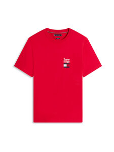 Tommy Hilfiger - T-särk Brand Love Text Stack - XLD MEDIUM RED | Stockmann