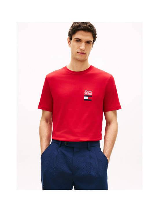 Tommy Hilfiger - T-särk Brand Love Text Stack - XLD MEDIUM RED | Stockmann - photo 5