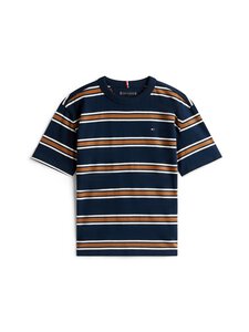 Tommy Hilfiger - Cotton Stripe T-krekls - 0AP NAVY MULTI STRIPE | Stockmann