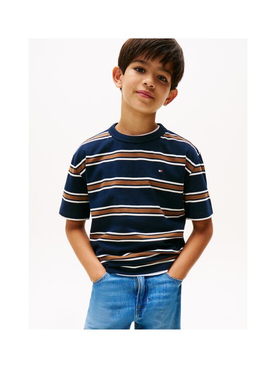 Tommy Hilfiger - Cotton Stripe T-krekls - 0AP NAVY MULTI STRIPE - photo 4 Tommy Hilfiger - Cotton Stripe T-krekls - 0AP NAVY MULTI STRIPE | Stockmann - photo 4