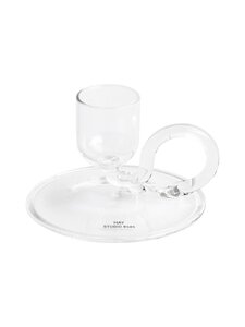 HAY - Tiny Candleholder Curved -kynttilänjalka - CLEAR | Stockmann