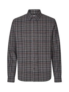 Samsoe Samsoe - Saryan Flannel Like krekls ar apkakli - CLR002489 GREY BROWN CH. | Stockmann