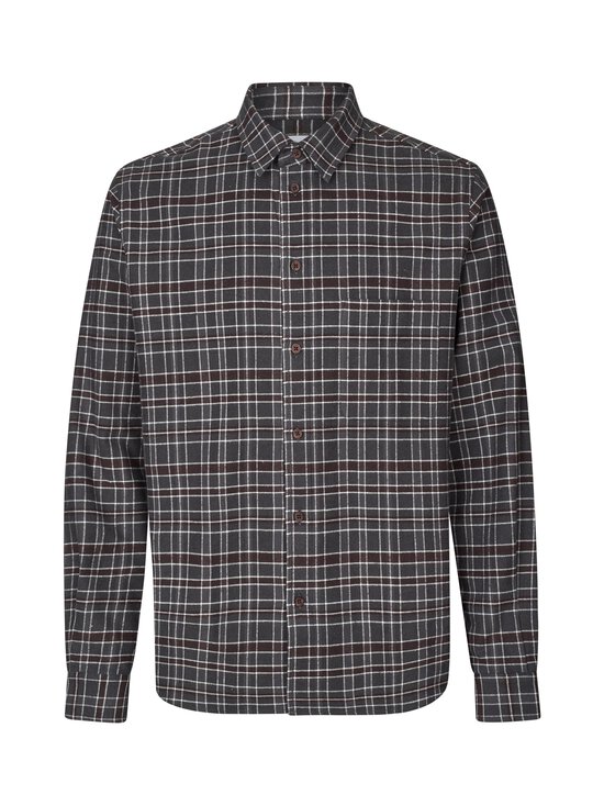 Samsoe Samsoe - Saryan Flannel Like krekls ar apkakli - CLR002489 GREY BROWN CH. | Stockmann - photo 1