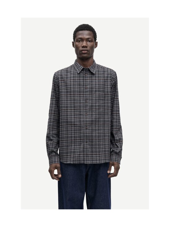Samsoe Samsoe - Saryan Flannel Like krekls ar apkakli - CLR002489 GREY BROWN CH. | Stockmann - photo 3