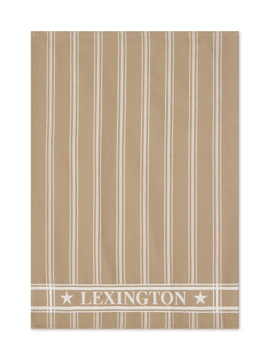 Lexington - Cotton Jacquard -keittiöpyyhe 50 x 70 cm, 2 kpl - 2600 BEIGE/WHITE | Stockmann - photo 1