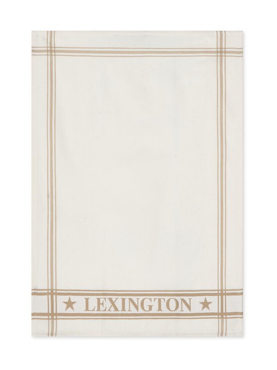 Lexington - Cotton Jacquard -keittiöpyyhe 50 x 70 cm, 2 kpl - 2600 BEIGE/WHITE | Stockmann - photo 3