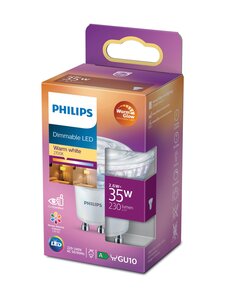 Philips - LED Spot 35W GU10 Warm Glow kohtlamp (hämardatav) - WHITE | Stockmann