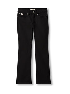 Calvin Klein Kids - Cotton Sateen Flare -housut - BEH PVH BLACK | Stockmann