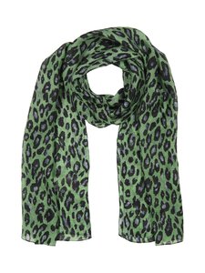 A+more - Cissa zīda šalle - GREEN/BLACK | Stockmann