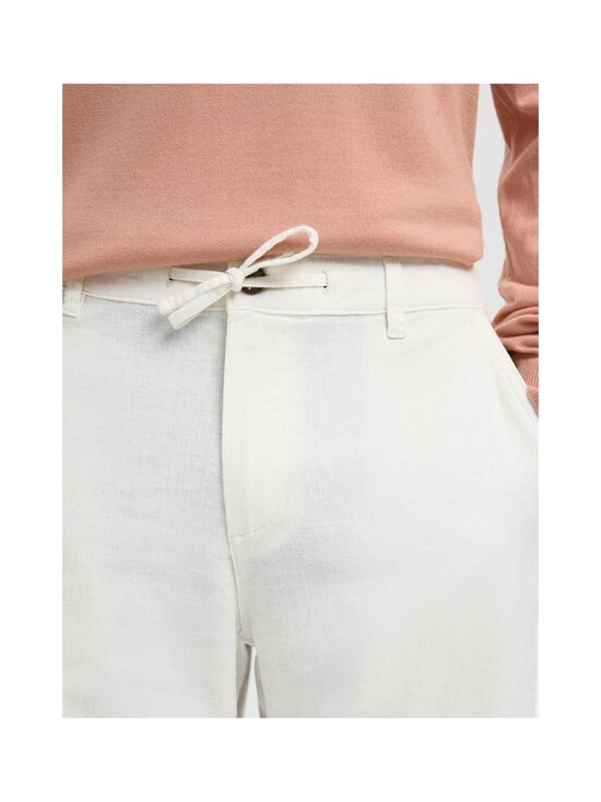Selected - Brody Loose Linen Blend -housut - CLOUD DANCER | Stockmann - photo 6