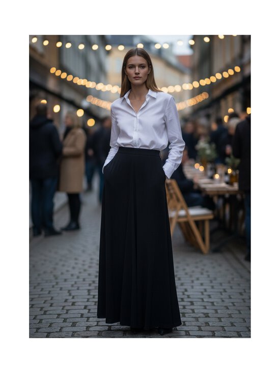 TOTEME - Flared Jersey -hame - 001 BLACK | Stockmann - photo 2