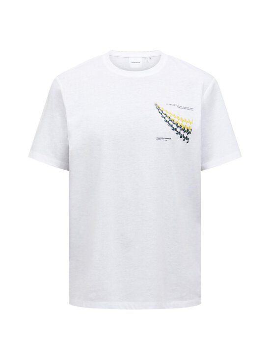Peak Performance - Explore Graphic t-paita - 340 WHITE/CANARY LIME/ | Stockmann - photo 1