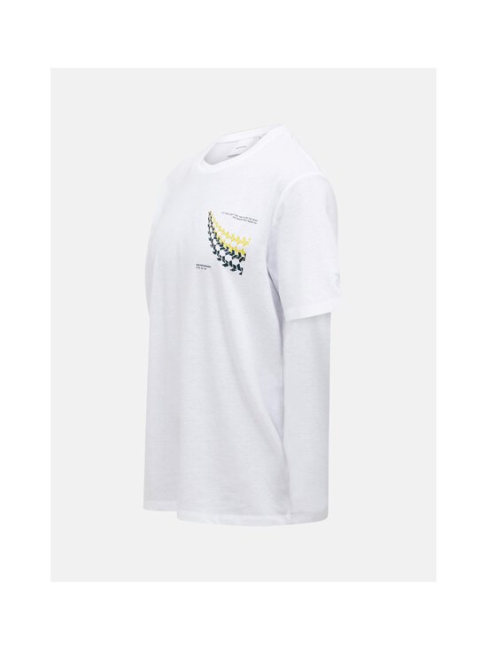 Peak Performance - Explore Graphic t-paita - 340 WHITE/CANARY LIME/ | Stockmann - photo 3