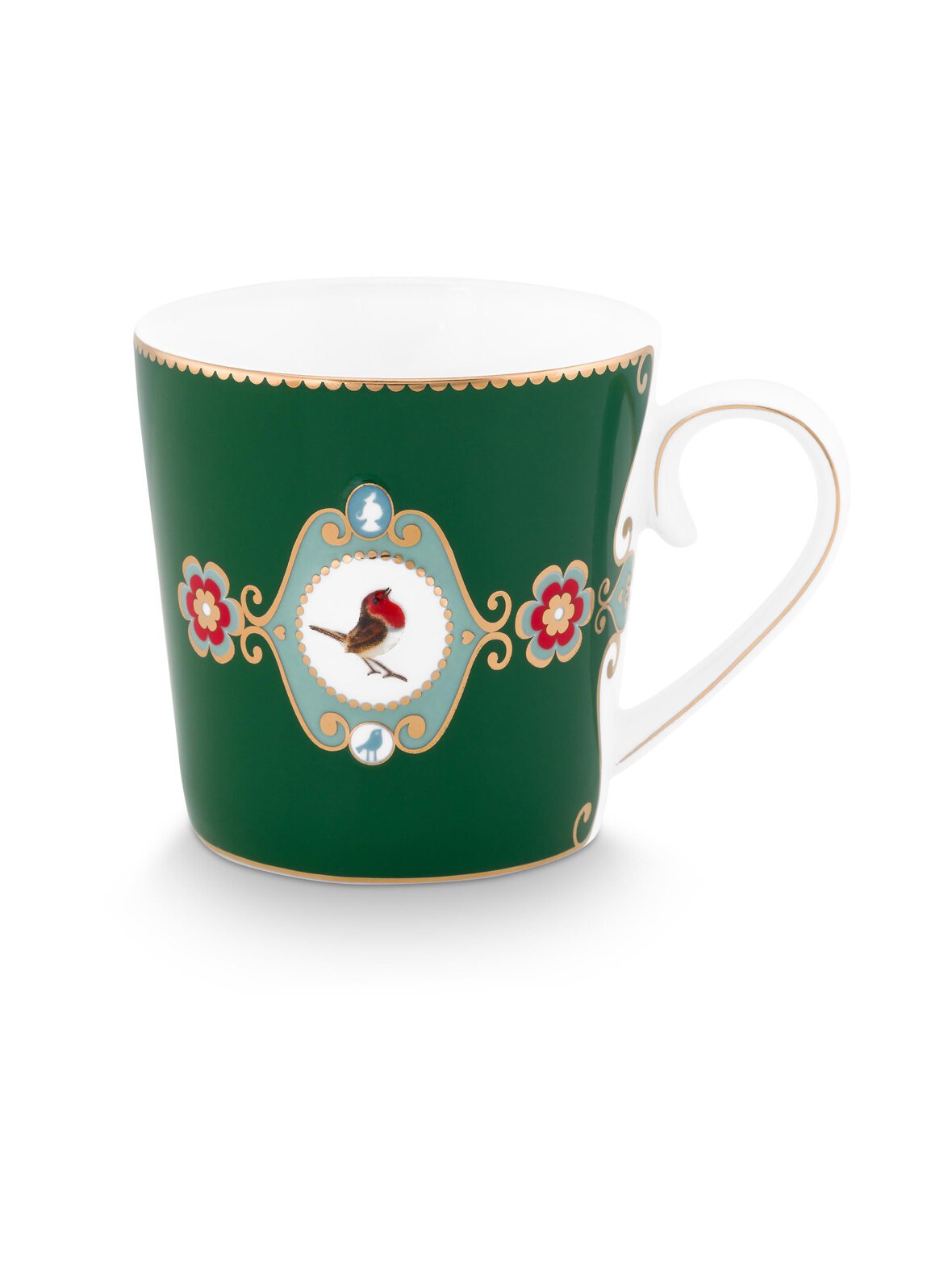 Pip Studio Love birds medallion large -posliinimuki 250 ml