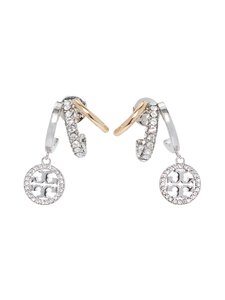 Tory Burch - Miller Pave Triple Hoop -korvakorut - 960 TORY GOLD / TORY SILVER / CRYSTAL | Stockmann