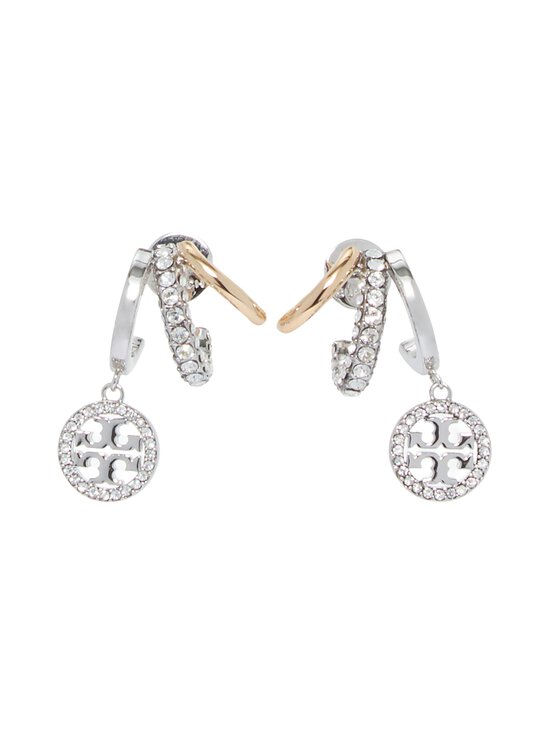 Tory Burch - Miller Pave Triple Hoop -korvakorut - 960 TORY GOLD / TORY SILVER / CRYSTAL | Stockmann - photo 1